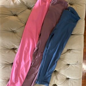 Under Armour Performance Leggings in Pink and Purple